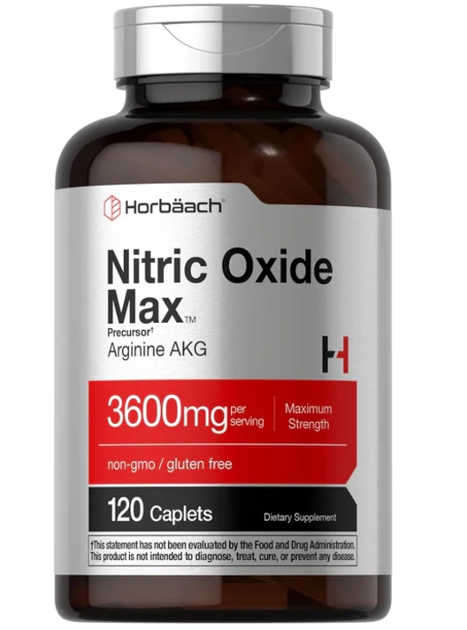 Óxido Nítrico Máximo 3600mg, 120 Cápsulas, Horbaach