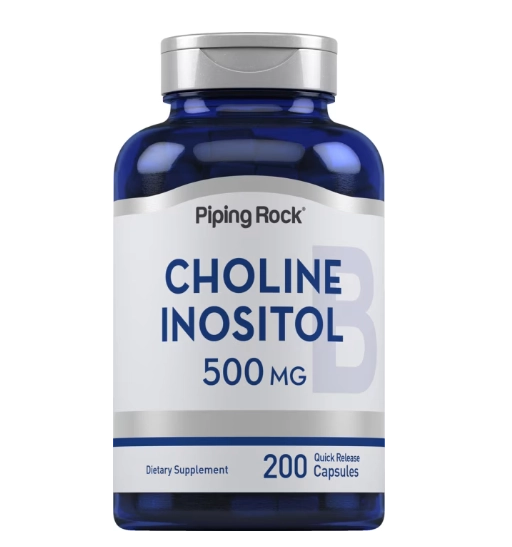 Colina Inositol, 500mg, 200 Cápsulas, Pipingrock