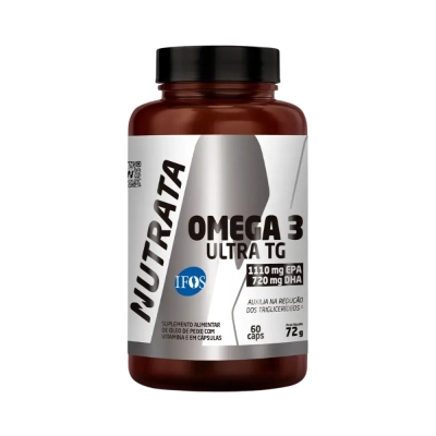 Ômega 3 Ultra TG, 1100mg de EPA + 720mg de DHA, 60 Cápsulas, Nutrata