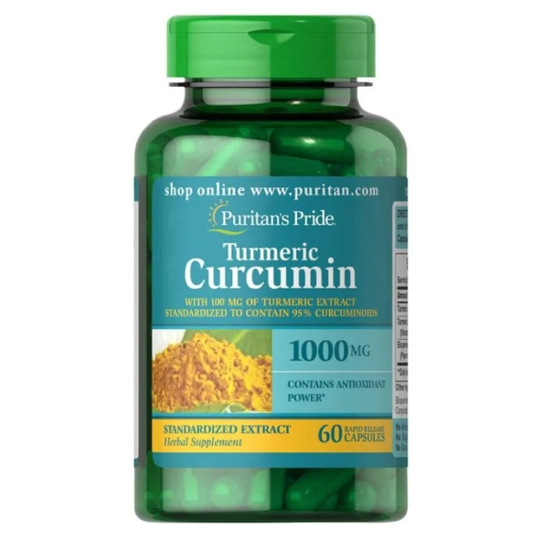 Turmeric Curcumin (Cúrcuma), 1000mg, 60 Cápsulas, Puritan's Pride