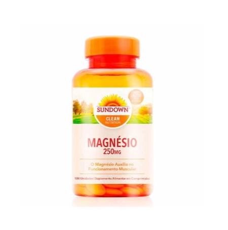 Magnésio, 250mg, 100 comprimidos, Sundown
