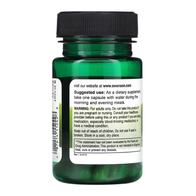 Ginkgo com Vinpocetina, 60 Cápsulas, Swanson