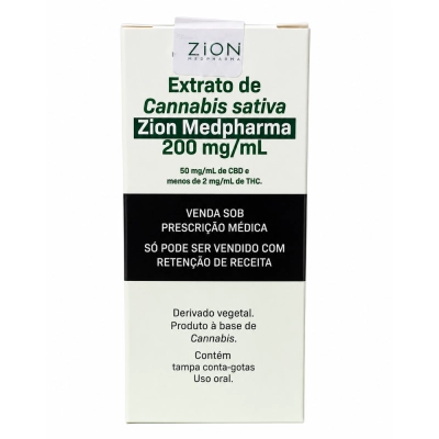 Extrato de CBD, 200mg, em Gotas, Opções, Zion