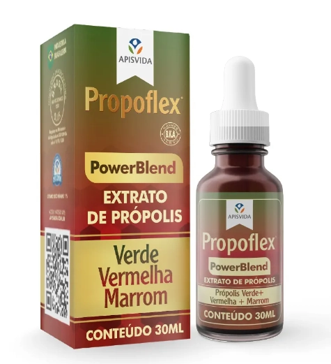 Propoflex, Extrato de Própolis Power Blend 11%, 30ml, Apisvida
