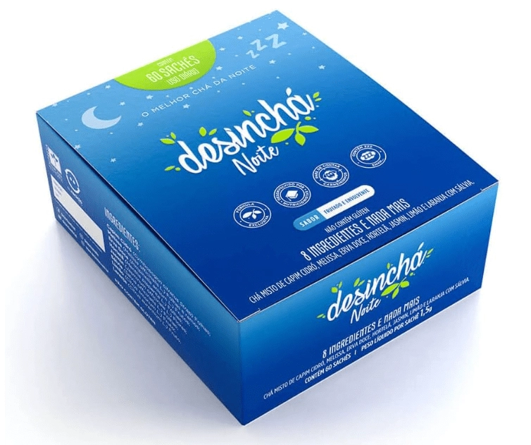 Desinchá Noite, Sabor frutado, 60 Sachês