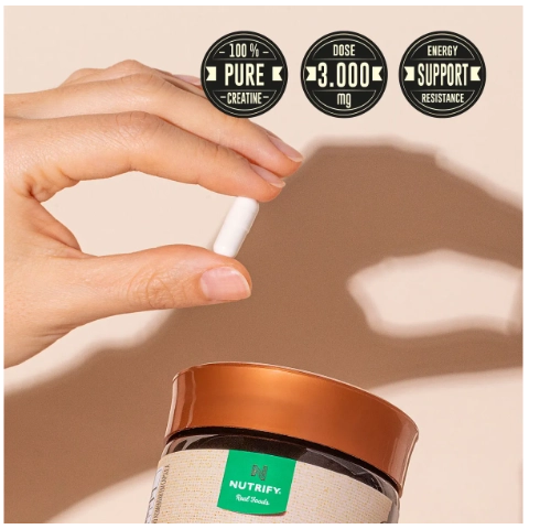 100% Creatina, 120 Cápsulas, Nutrify