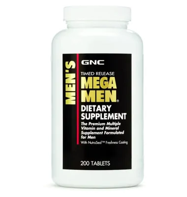 Multivitamínico Mega Men, 200 Tablets Timed Release, GNC