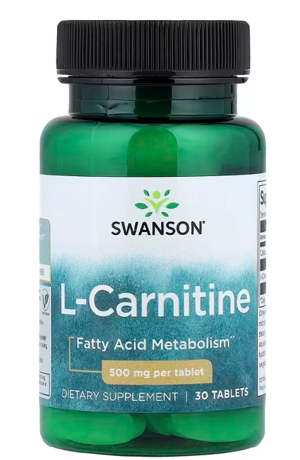 L-Carnitina 500mg, 30 Comprimidos, Swanson