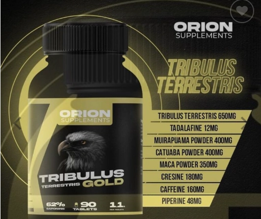Tribulus Terrestris Gold, 650mg, 90 Tabletes, Orion Supplements