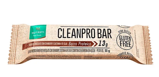 Cleanpro Bar, Barra de Proteina, Sabores, 3 Unidades 50g Cada, Nutrify