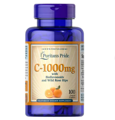 Vitamina C-1000mg, 100 cápsulas bioflavonóides, Puritan's Pride