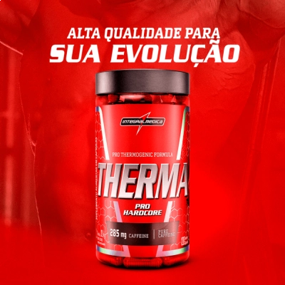 Therma Pro Hardcore com Cafeina, 285mg, 120 Cápsulas, Integralmedica