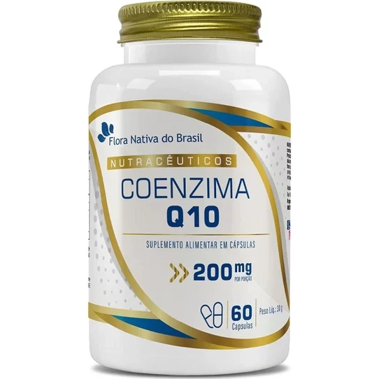 Coenzima Q10, 200mg porção, 60 Cápsulas