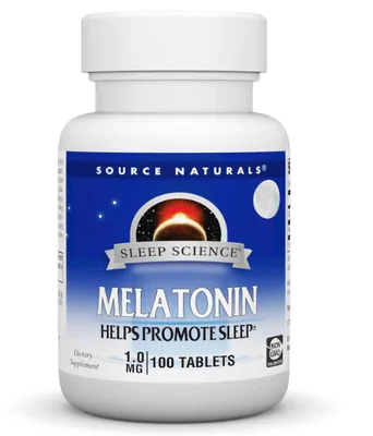 Melatonina 1mg, 100 Comprimidos, Source Naturals