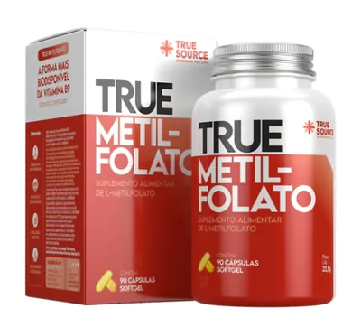 True Metilfolato, 90 Cápsulas, True Source