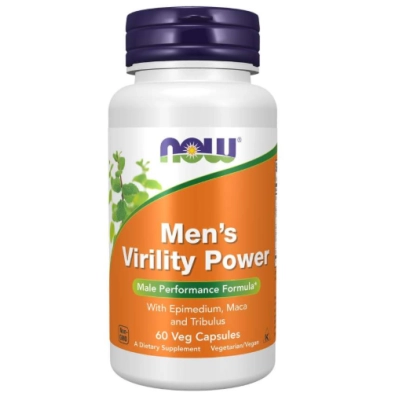 Men's Virility Power, Para Potência Masculina, 60 Cápsulas, Now