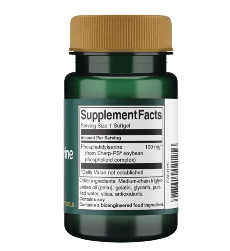 Fosfatidilserina, 100mg, 30 capsulas. Swanson