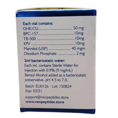 Klow 80mg, com Água Bacteriostática, NeoPeptides 