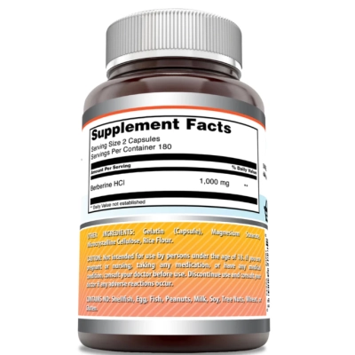 Berberina 1000mg, 360 Cápsulas, Amazing Formulas