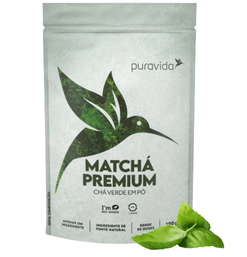 Matchá, Chá verde em pó, 100g, Puravida