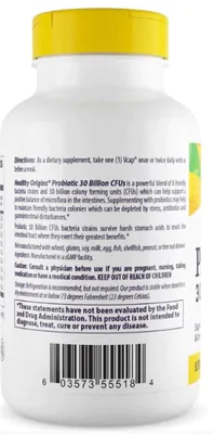 Probiótico 30 bilhões de UFC, 150 Cápsulas, Healthy Origins