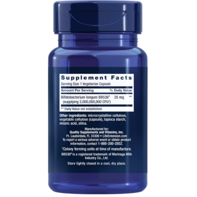 Bifido GI Balance, Probióticos, Bifidobacterium longum, 2 bilhões de UFC, 60 Cápsulas, Life Extension