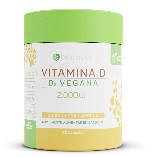 Vitamina D 2000UI, 30 Unidades, Bioroots