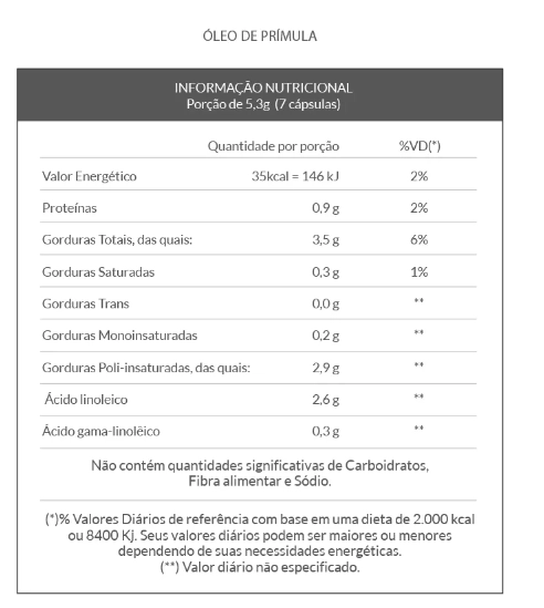 Óleo de Prímula, 500mg, 60 Cápsulas, QualyNutri