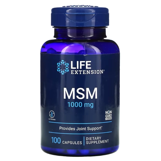 MSM, 1.000mg, 100 Cápsulas, Life Extension