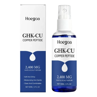 GHK-Cu Copper Peptide Hair Serum, 2400mg, 60ml, HOEGOA