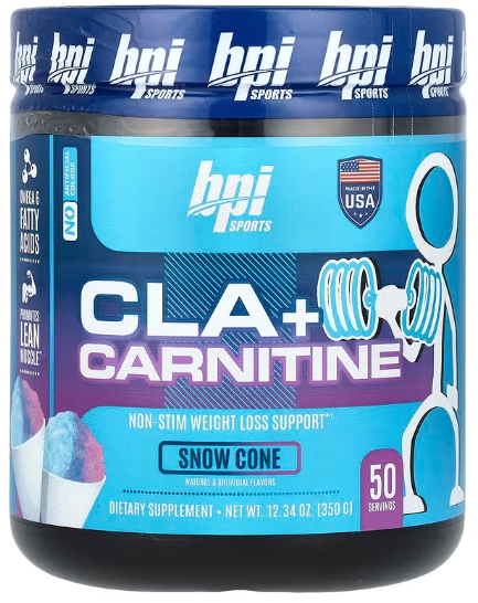 CLA + Carnitine, Snow Cone, 350g, BPI Sports