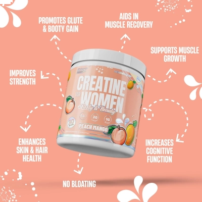 Creatina para Mulheres, Suporte à Força, Potência e Recuperação Muscular, 314g, 30 Doses, Nutrex