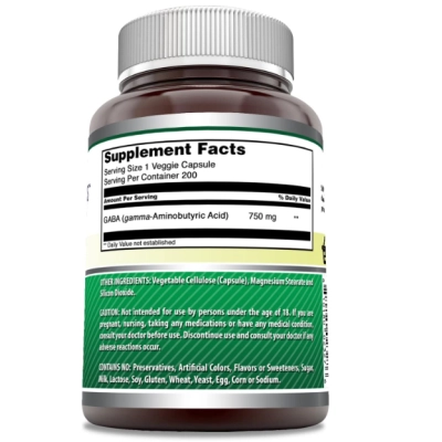 GABA 750mg, Cápsulas, Amazing Formulas
