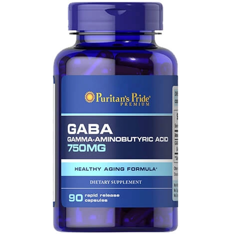 Gaba, 750mg, 90 cápsulas, Puritan's Pride