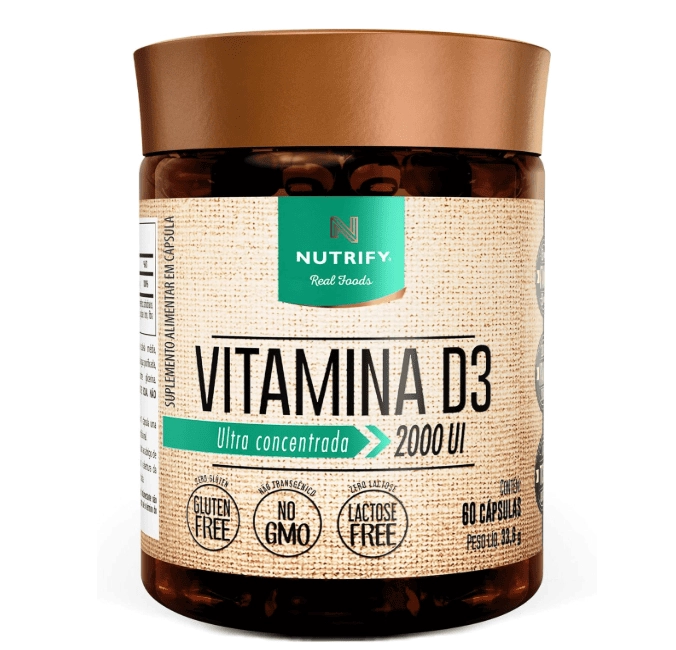 Vitamina D3 2000UI, 60 Cápsulas, Nutrify