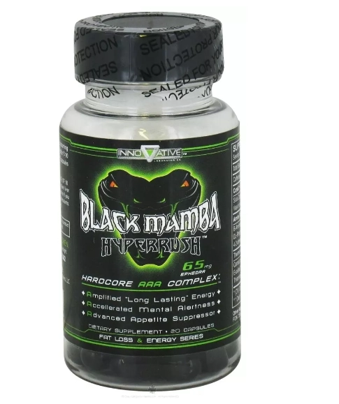 Termogênico Black Mamba Hyperrush, 90 cápsulas, Innovative Labs