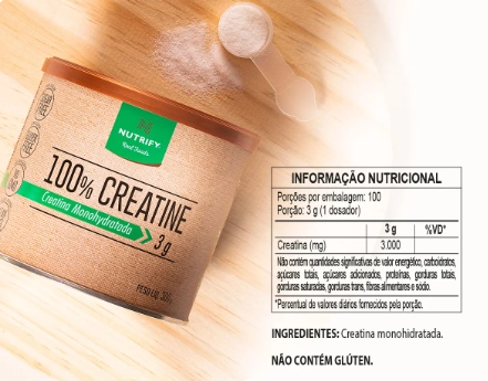 100% Creatine Monohidratada 3mg, 300g, Nutrify