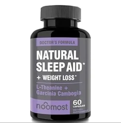 Natural Sleep Aid, Auxiliar de Sono Totalmente Natural, Com Magnésio, L-teanina e Garcínia, 60 Capsulas, Doctor Formula
