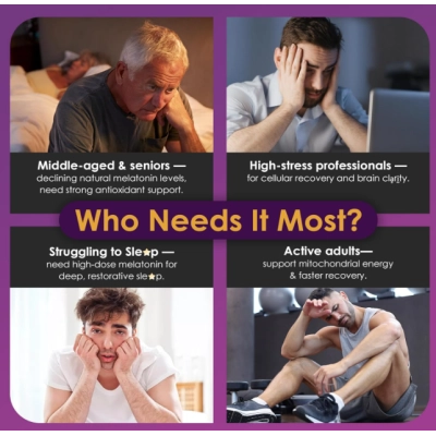 Melatonina 100mg, Saúde Antioxidante e Cognitiva, com Cúrcuma, Trans-resveratrol, Vitamina B12, 75 Cápsulas, Neviss