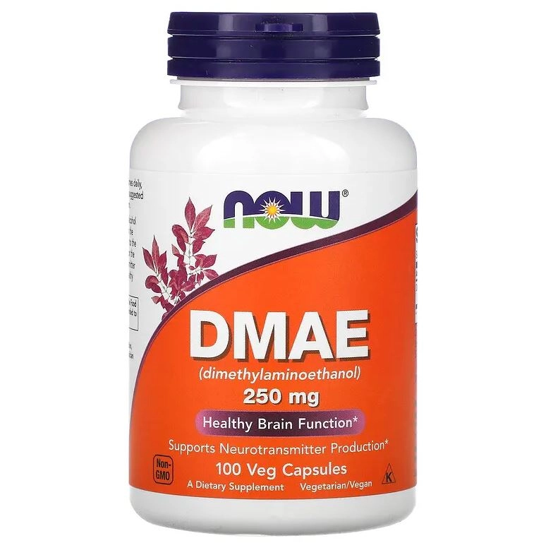 DMAE, 250 mg, 100 Cápsulas, Now