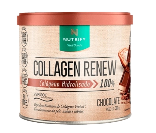 Collagen Renew, Colágeno Hidrolisado em Pó 300g Sabores, Nutrify
