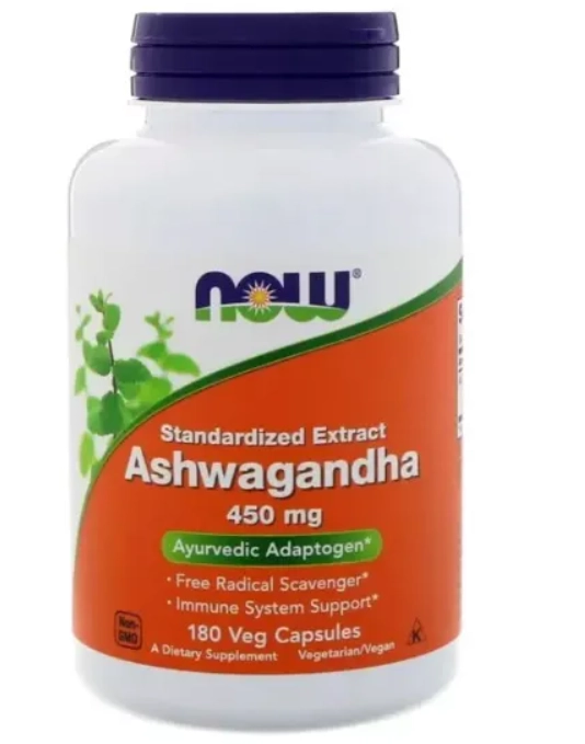 Ashwagandha, 450mg, 180 Cápsulas, Now