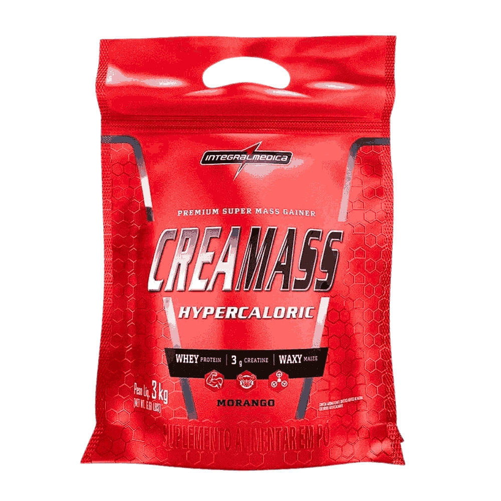 Hipercalórico Creamass, Para Ganho de Massa, 3kg Sabores, Integral Médica