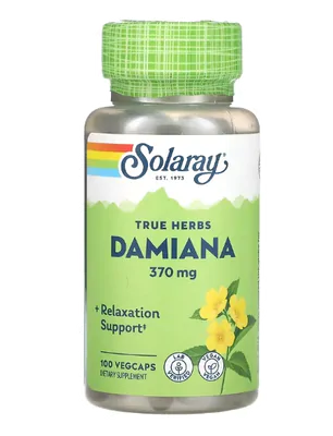 Damiana, 370mg , 100 VegCaps, Solaray