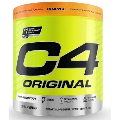 Pré-Treino C4 com Creatina, Beta-Alanina, Citrulina, Cafeína e Óxido Nítrico, Sabores, 50 Doses, Cellucor