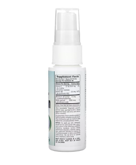 Spray de Melatonina, 1.5MG, Hortelã-Pimenta Natura, 60ml NaturesPlus