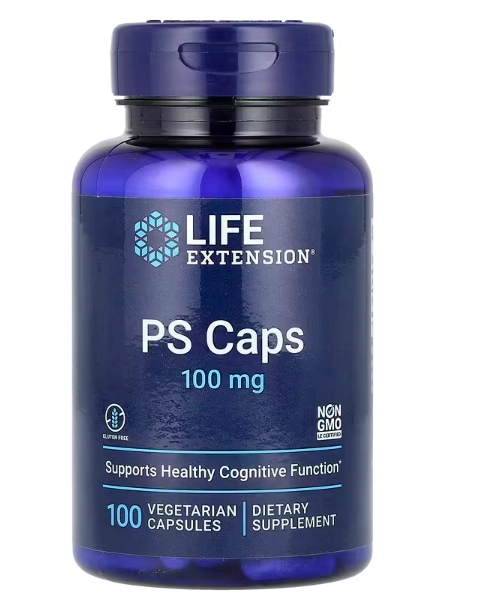 PS Caps 100mg, 100 Cápsulas, Life Extension