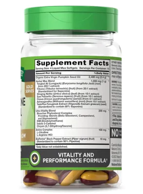 Testosterone Power For Men, 60 cápsulas, Nature's Truth