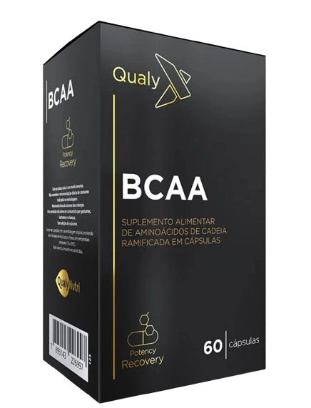 BCAA 1400mg, 60 Cápsulas, Qualynutri