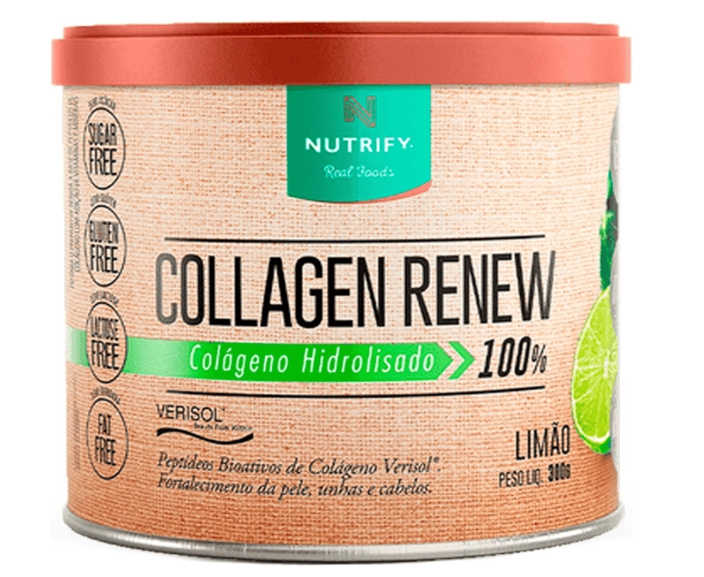 Collagen Renew, Colágeno Hidrolisado em Pó 300g Sabores, Nutrify
